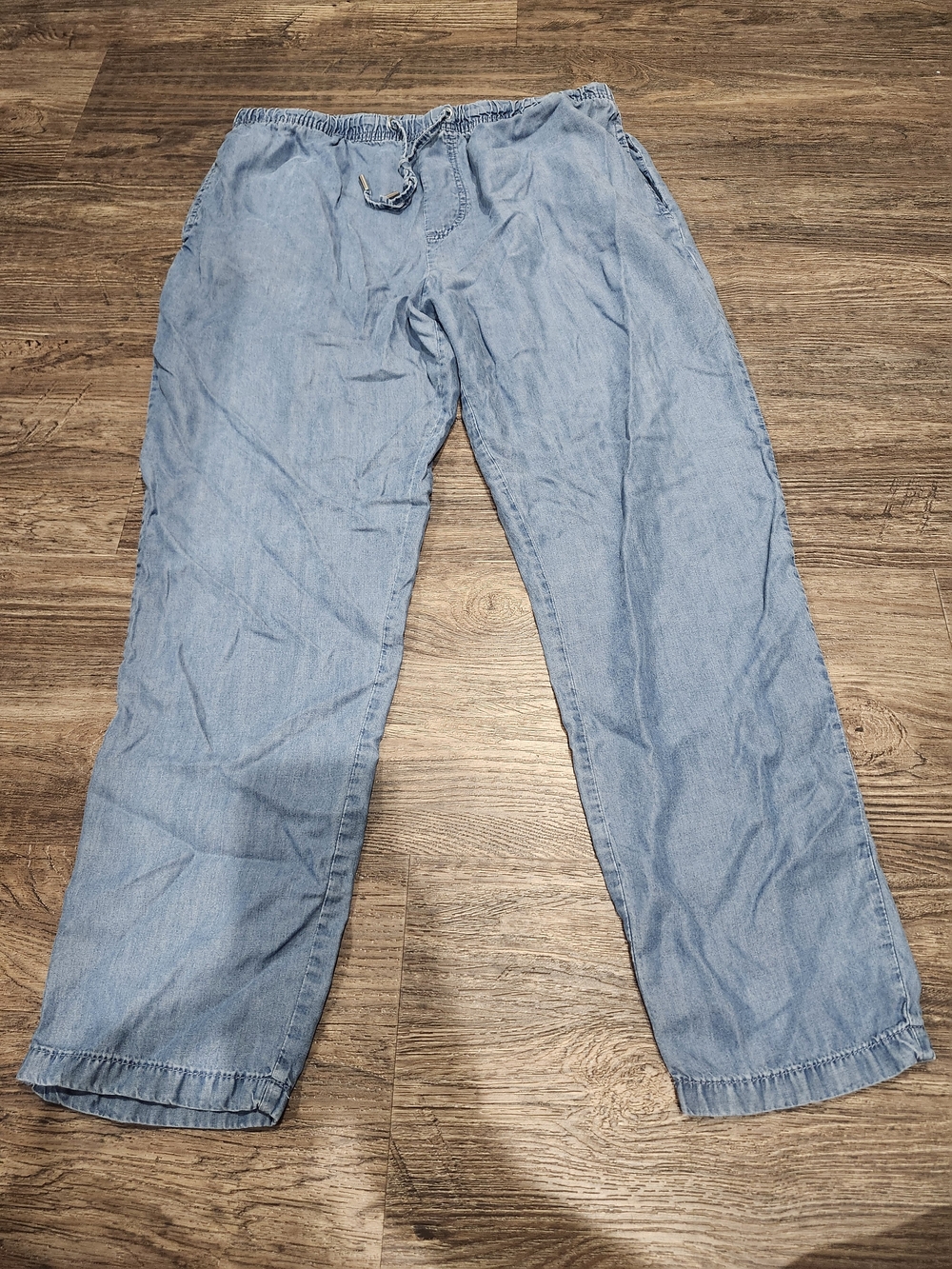 Esmara Light Wash Drawstring Denim Pants Size 10